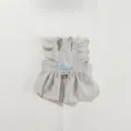 Gestreiftes Haustierkleid für kleine Hunde und Katzen mit Schleife und D-Ring, leicht. - Blau Gestreift / XXL (Empfohlenes Gewicht 15-20斤)