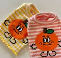 Lindo chaleco a rayas para mascotas perros gatos, ropa de verano transpirable para cachorros - XS (Peso recomendado 0,5-1,5kg) / Rayas Rosadas / Naranja