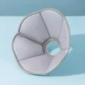 Grey mesh pet Elizabethan collar soft recovery cone for cats and dogs anti bite protective gear - S / Premium Grey