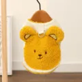 Suesse gelbe Hundevestchen aus Fleece mit 3D Baermotiv fuer kleine Hunde Herbst Winter warm. - S (Empfohlenes Gewicht 1,5-2,5 kg) / 3D-Bärenweste / Gelb