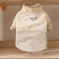 Wasserdichte winddichte Haustierjacke fuer kleine und mittlere Hunde Wintermantel - XS (Empfohlenes Gewicht 0,5-1,5 kg) / Funktionsjacke / Beige