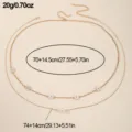 Doppellagige Gänseblümchen Perle Taillenkette Gold Bauchkette Sommer Strand Schmuck Damen - Gold Gänseblümchen Perle Stil (DZ0475) / 70+14.5cm