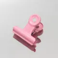 Clip de carpeta de metal rosa para oficina escuela papeleria organizacion de documentos detalle - Rosa Claro