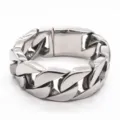Pulsera esclava hombre de acero titanio pesado estilo punk cadena gruesa joya - 32mm