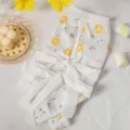 Cute cat anti-licking recovery suit, breathable summer spay surgery wear with bow. - S / Yellow Flower