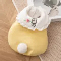 Suesse Hasen Stickerei Haustier Weste, gelbe gerippte kleine Hundekleidung mit weissem Kragen. - XS / Rocker-Gelb