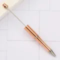 Elegant rose gold DIY beading ballpoint pen with a premium metallic UV plated finish - 27-uv rose gold