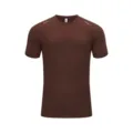 Sportliches kurzarm schnelltrocknendes t-shirt für herren in braun - S / Oberteile / Rosabraun