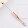 Metallic DIY beadable ballpoint pen featuring a rose gold gradient electroplated finish - 33-UV Gradient Gold