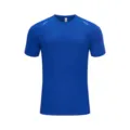 Men's royal blue quick-dry breathable slim fit short sleeve sports T-shirt - Royal Blue