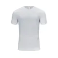 Men's athletic slim fit quick-dry short sleeve T-shirt in light grey breathable fabric - Cloud Gray