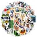 50 pcs pegatinas impermeables de futbol copa mundial graffiti calcomanias para movil - Tema de Fútbol de la Copa del Mundo