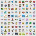 Waterproof motivational stickers pack for water bottles, phones, and laptop decoration. - YYJQ100-0241