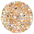Χαριτωμένα αυτοκόλλητα Corgi αδιάβροχα σχέδια κουτάβι για laptop κινητό μπουκάλι - TQ50-0723