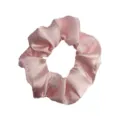 Κομψό ροζ γυαλιστερό σατέν scrunchie για γυναίκες, μαλακό μινιμαλιστικό λάστιχο μαλλιών - Ροζ (76)