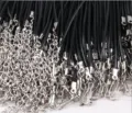 Bulk black wax necklace cords with silver lobster clasp and extension chain for DIY - Figure-8 Clasp With Extension Chain / 1.5mm / Black