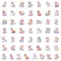 50pcs cute rainbow dragon waterproof stickers for water bottle laptop cute sticker - Dream Rainbow Dragon / 50 Sheets / Colorful