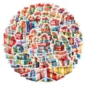 Christmas gift stickers waterproof festive decorative decal for water bottle tumbler craft. - Christmas Gift