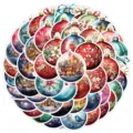 Christmas waterproof stickers set decorative waterproof decals for water bottle laptop gift - Christmas Ball