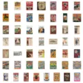 50 Τεμ. Αμερικανικά Ρετρό Πόστερ Αυτοκόλλητα Αδιάβροχα Vintage Graffiti Για Laptop - TQ50-0932
