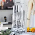 Klare Glasvase modernes nordisches minimalistisches Blumendesign fur die Heimdekoration - S / Transparent