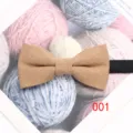 Einfarbige Polyester Fliege für Herren, elegantes Business Hochzeit Bräutigam Detail. - 001