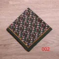 Herren Einstecktuch mit Reiter Muster retro gruenes Seidentuch Anzug Accessoire Detail. - Farbe 002