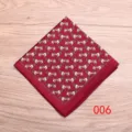 Pañuelo de bolsillo para hombre de seda con estampado de perros elegante accesorio traje - Color 006