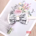 Men's two-tone pattern bow tie, elegant wedding and party accessory with classic floral design. - Color 005