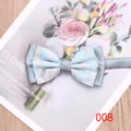 Men's Two-Tone Bow Tie Wedding Groomsmen Casual Stylish Jacquard Bowtie with Strap - Color 008