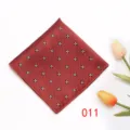 Pochette da taschino rossa per uomo abito formale affari matrimonio fazzoletto accessorio - N. 011 - Diamante Rosso
