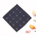 Men's business suit pocket square handkerchief with geometric pattern stylish detail view. - Color 007