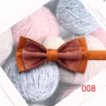 Papillon uomo doppio strato elegante accessorio matrimonio abito arancione strutturato - Colore 008