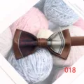 Dettaglio farfallino uomo doppio strato strutturato, seta tinta in filo, accessorio abito da sposa - Colore 018