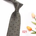 Men's grey floral jacquard tie, elegant business suit necktie for wedding and office wear. - Color 021