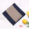 Taschino da uomo abito blu marrone rigato fazzoletto da lavoro accessorio elegante - 001
