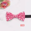 Pajarita paisley roja para hombre boda novio moda accesorio de cuello vista detallada - Color 003
