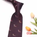 Retro vintage animal pattern men's tie 8cm wide polyester jacquard business necktie - Color 003