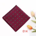 Pochette da uomo bordeaux con fantasia floreale classica fazzoletto da abito matrimonio - N. 014 - Floreale Borgogna