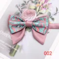 Pajarita rosa paisley hombre detalle, doble capa retro elegante accesorio para traje formal. - Color 002