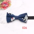 Noeud papillon en tissu motif bouledogue français pour homme, accessoire de mariage. - 026