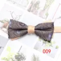 Farfalla paisley vintage da uomo, doppio strato matrimonio d'affari vestito accessorio formale. - Colore 009