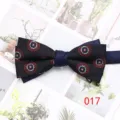 Elegante papillon da uomo con motivo classico, ideale per abiti da sposo e affari formali. - 017