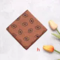 Detailed view of a brown herringbone patterned pocket square with geometric motifs for men suits. - Satin Pocket Squares - H