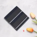 Detail view of the elegant striped pocket square on textured background with tulip decor. - Polyester Silk Pocket Square-S