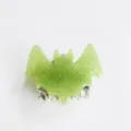 Glittering green bat hair claw clip with sparkly design - Green