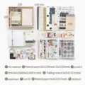 Coffret cadeau papeterie vintage avec carnet A6 et autocollants variés - Ensemble de 155 Pièces / Rue de Rotat