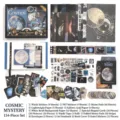 Coffret cadeau papeterie vintage Cosmic Mystery 154 pièces avec autocollants et un journal - Ensemble de 154 pièces / Mystères de l'Univers