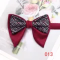 Farfallino da uomo vintage a doppio strato con motivo floreale classico accessorio formale. - Colore 013