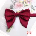 Farfallino da uomo vintage a doppio strato accessorio per abito formale elegante cravatta rossa - Colore 015